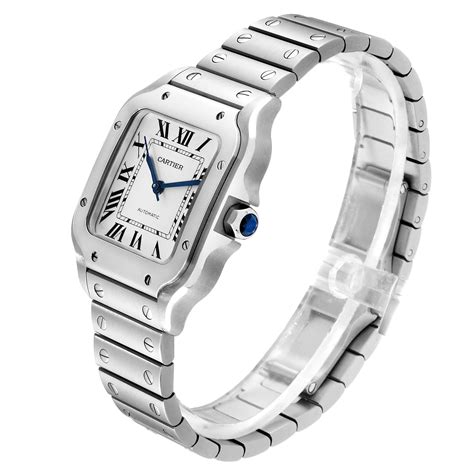 Cartier Santos De Cartier Medium Steel Mens Watch WSSA0010 .